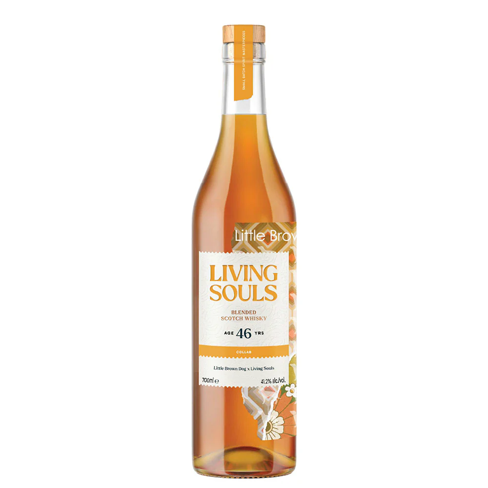 Little Brown Dog x Living Souls: a 46 year old blended Scotch built from three 1970s casks, two of them from closed distilleries