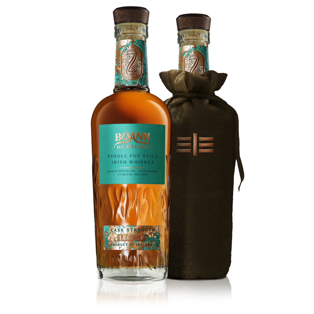 Boann Legacy Cask Strength 700ml bottle, Summer Solstice 2026 single pot still Irish whiskey, Boann Distillery