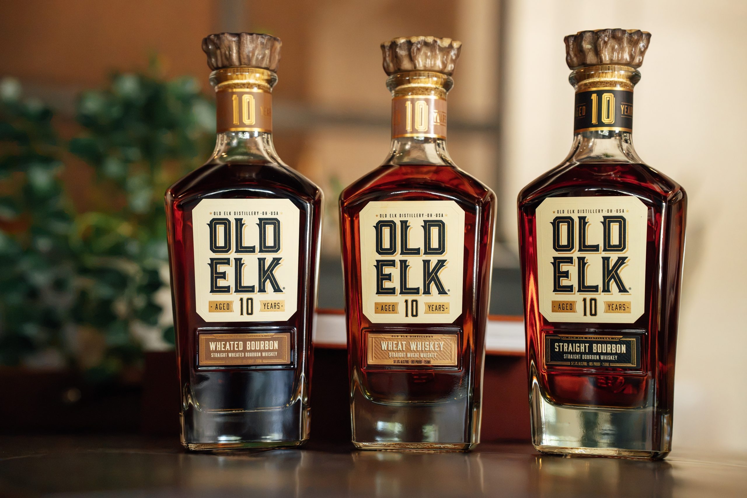 Old Elk 10 Year Old Collection: three decade-aged whiskies at $69.99, and a bourbon built on 34% malted barley