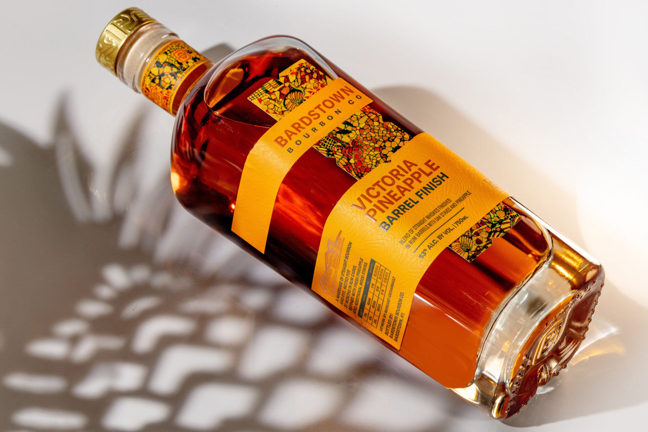 Bardstown Bourbon Victoria Pineapple: fresh fruit went into the barrel, and that changes the conversation