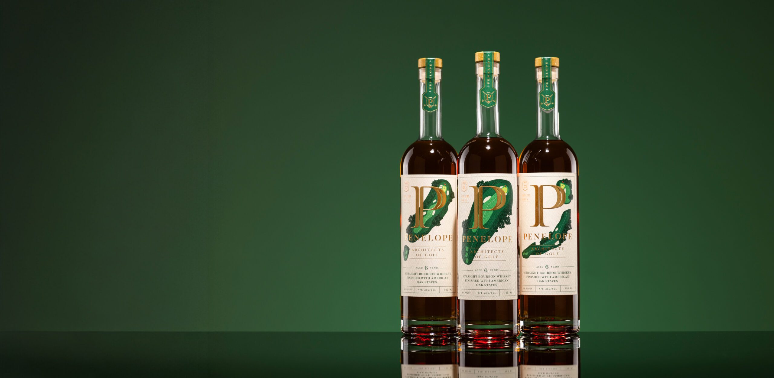 Penelope Architects of Golf: three bourbons, one mashbill, three levels of oak