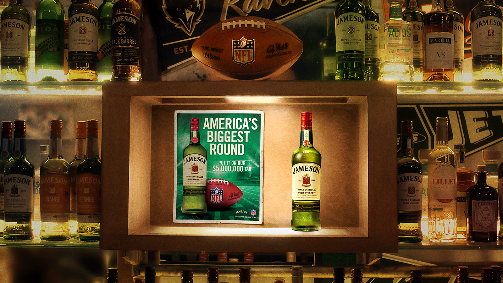 Jameson NFL bar tab, America's Biggest Round $5 million promotion, 2026 NFL season