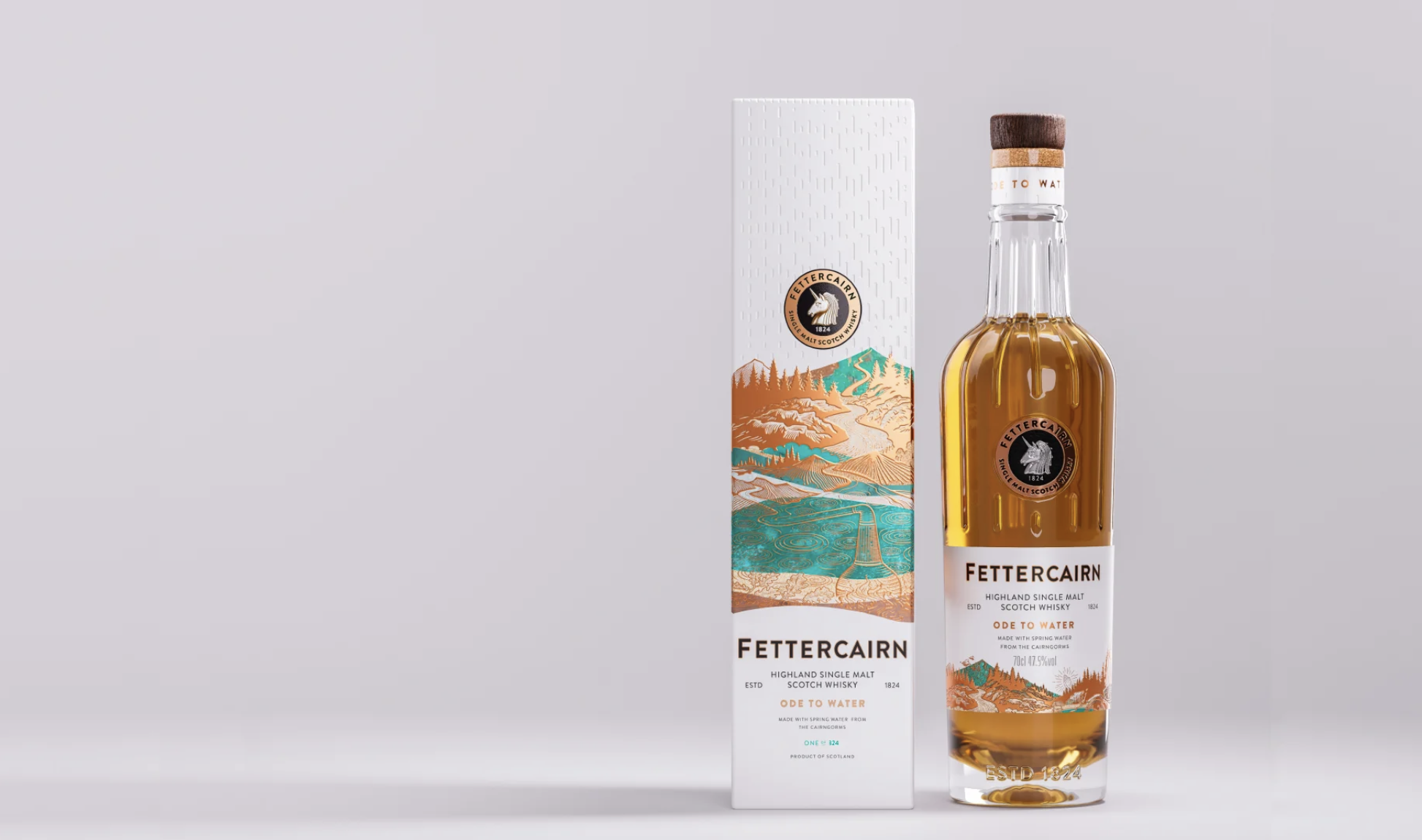 Fettercairn Ode to Water 70cl bottle, limited edition Highland single malt, Fettercairn Distillery 2026